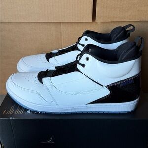 Air Jordan Fadeaway White Concord Black AO1329-100 Men’s Size 15